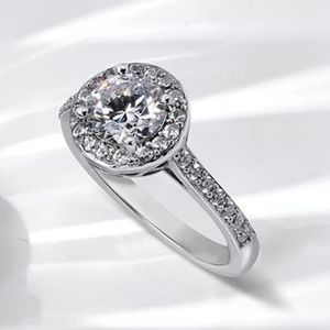Platinum Plated 925 Silver Halo Ring with Infinite Elements CZ Crystals 3 carats